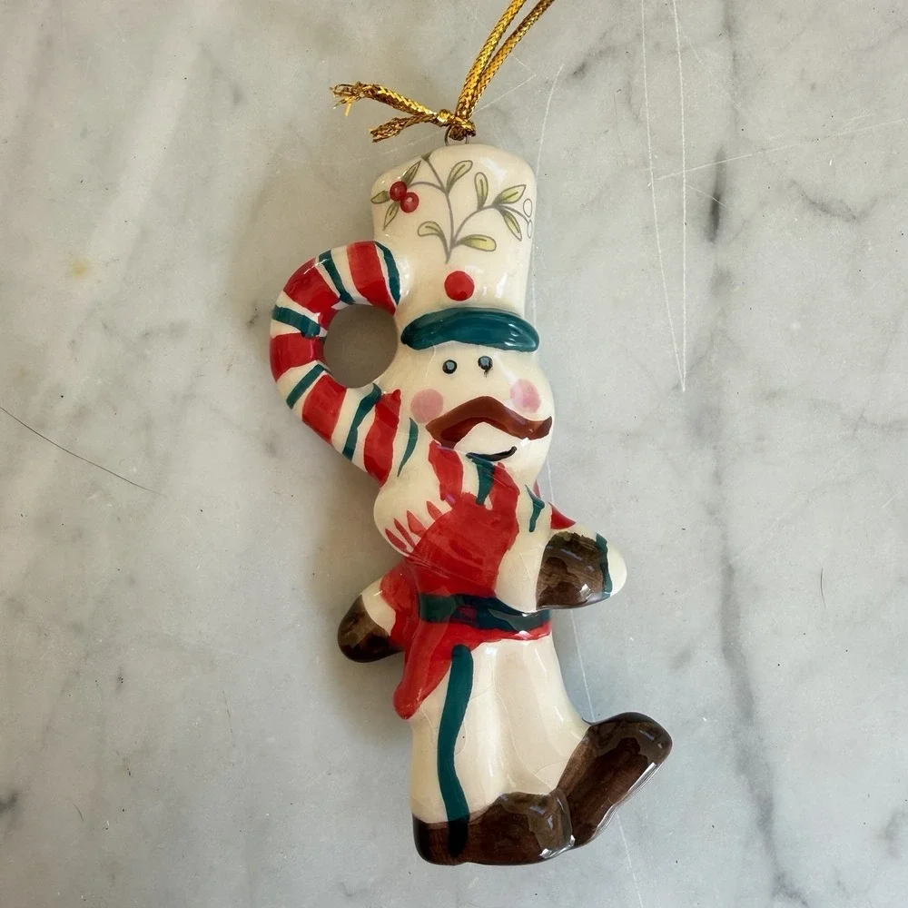 2012 Pfaltzgraff Winterberry Christmas Ornament‎ NIB Snowman Santa Soldier RARE